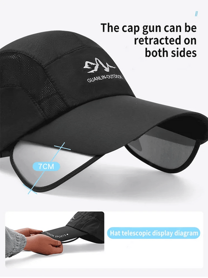 🥳2026 HOT SALE🥳 Sonnenhut mit verstellbarem Schirm für Outdoor-Aktivitäten, Angeln, Reiten und Klettern