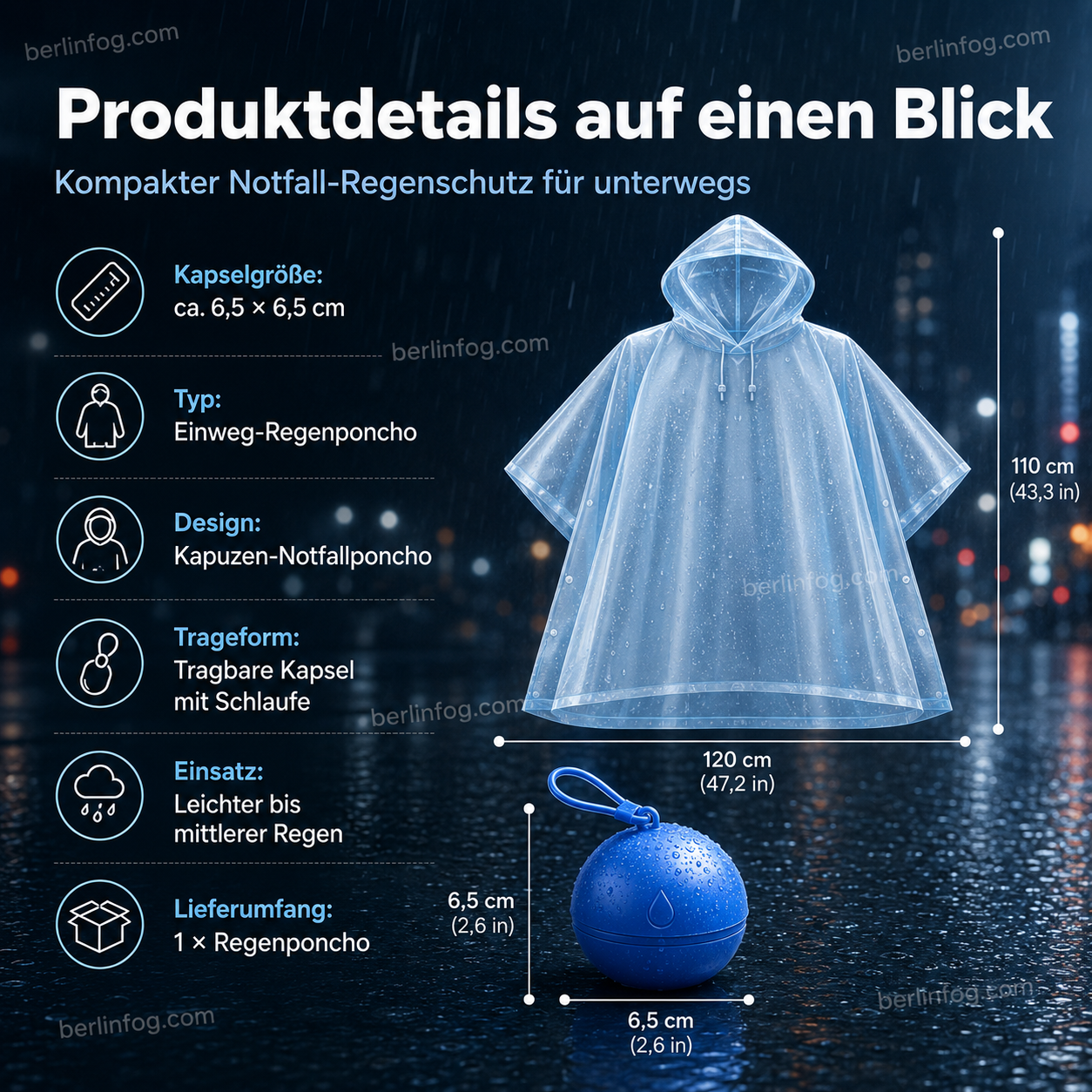🥳HEISSER SALE 2026🥳💞50.000+ VERKAUFT!👵❤️  Einweg-Regenjacke in Mini-Kugelform (1 kaufen, 1 gratis)