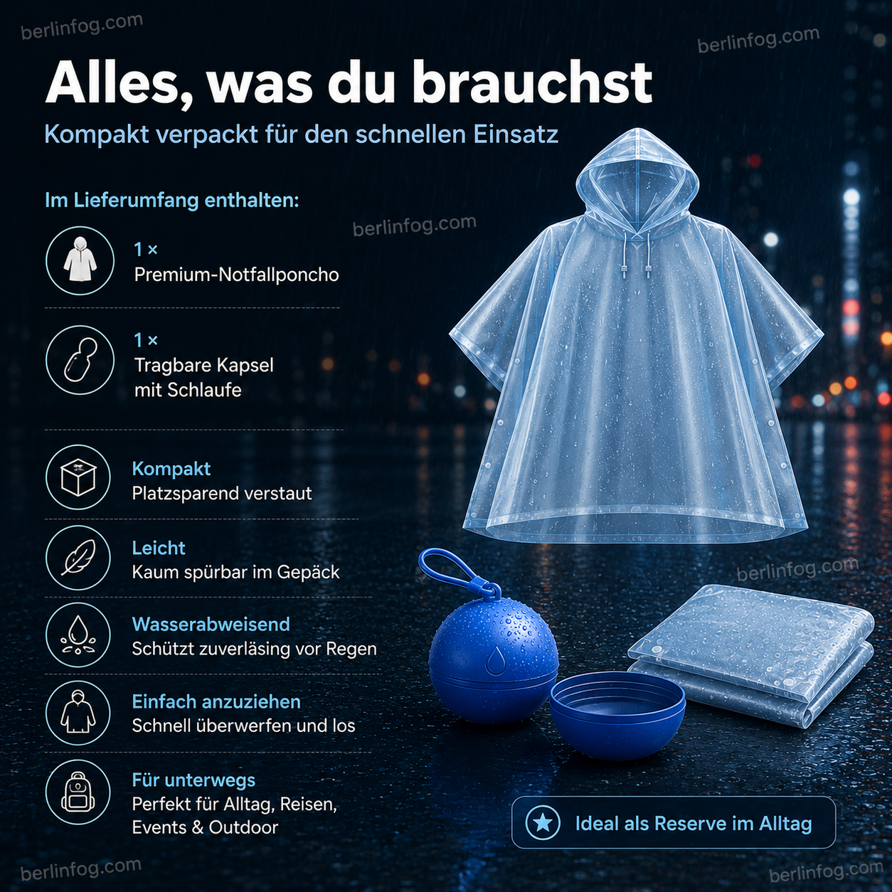 🥳HEISSER SALE 2026🥳💞50.000+ VERKAUFT!👵❤️  Einweg-Regenjacke in Mini-Kugelform (1 kaufen, 1 gratis)