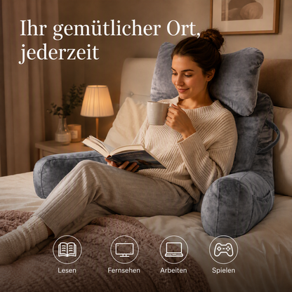 Multifunktionales Lendenstützkissen, Lesekissen, Rückenkissen