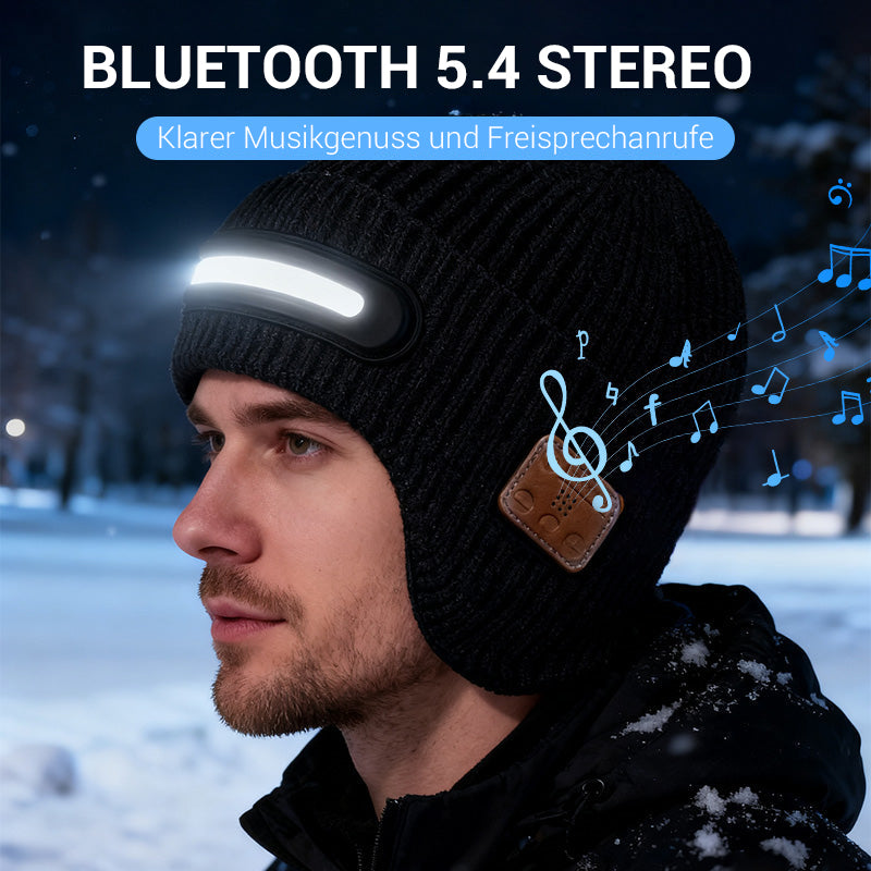 Wiederaufladbare Bluetooth-Mütze mit Licht