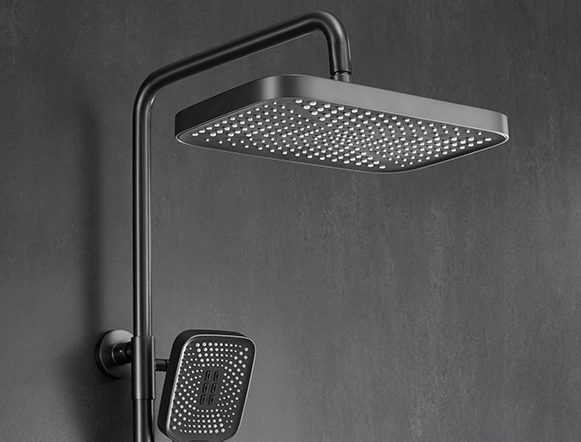 Chrome shower fixture