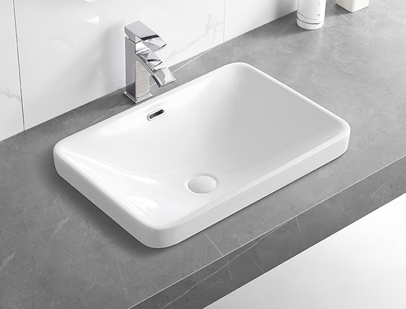 Ceramic bathroom sink