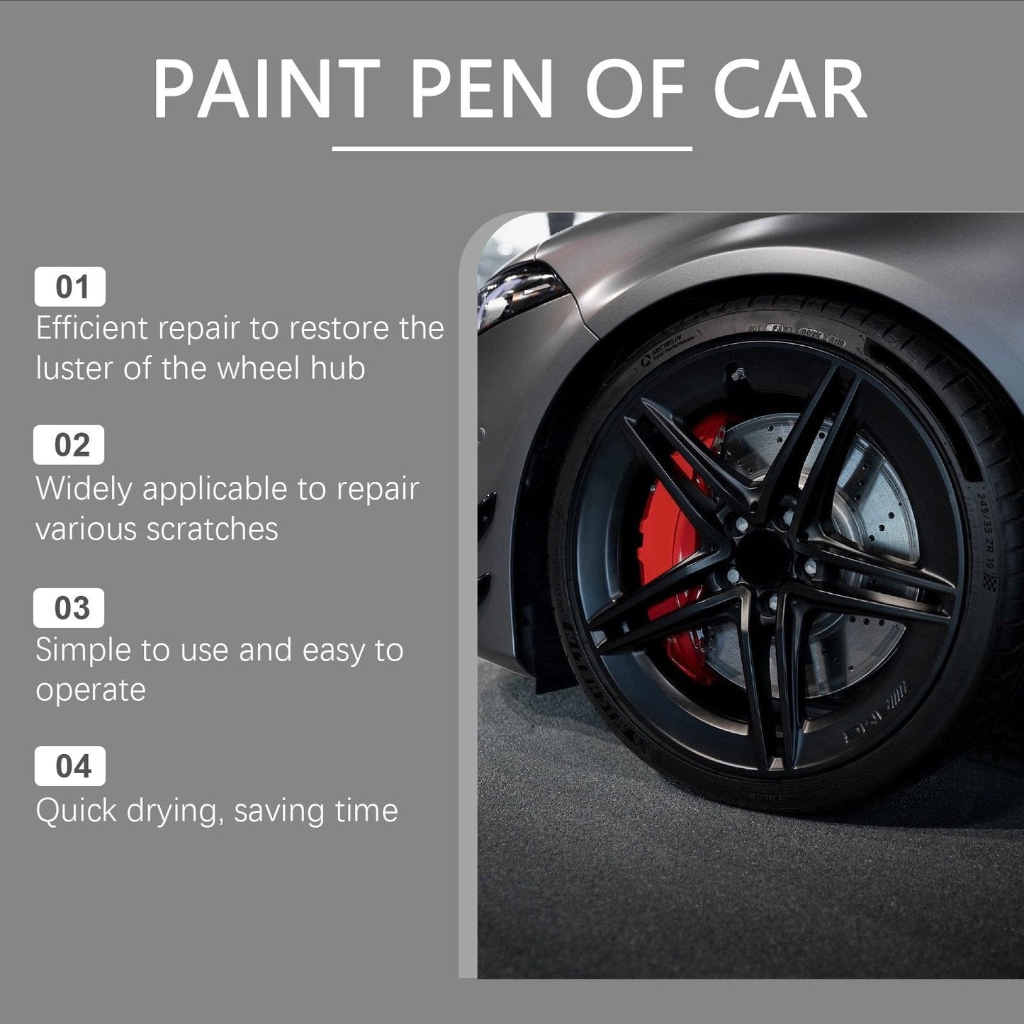 🔥Zeitlich begrenzter Verkauf – 50 % Rabatt🔥🚗Reparaturstift für Kratzer an Autoreifen
