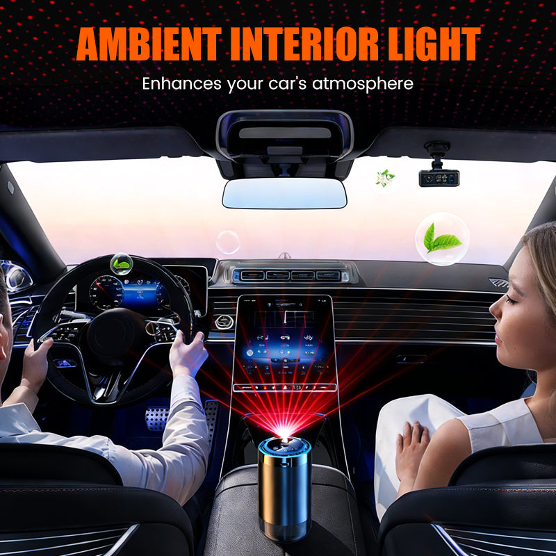🚗✨ Auto-Duftspender mit Smart Start – Verwandelt Ihren Fahrzeuginnenraum sofort in eine Wohlfühloase! 🌿💧 5-stufige Nano-Zerstäubung, 300% intensivere Aromen – natürlich und anpassbar für jedes Auto. Elegantes Licht inklusive.