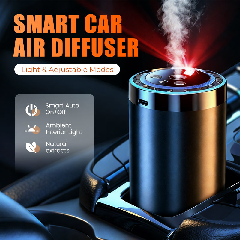 🚗✨ Auto-Duftspender mit Smart Start – Verwandelt Ihren Fahrzeuginnenraum sofort in eine Wohlfühloase! 🌿💧 5-stufige Nano-Zerstäubung, 300% intensivere Aromen – natürlich und anpassbar für jedes Auto. Elegantes Licht inklusive.