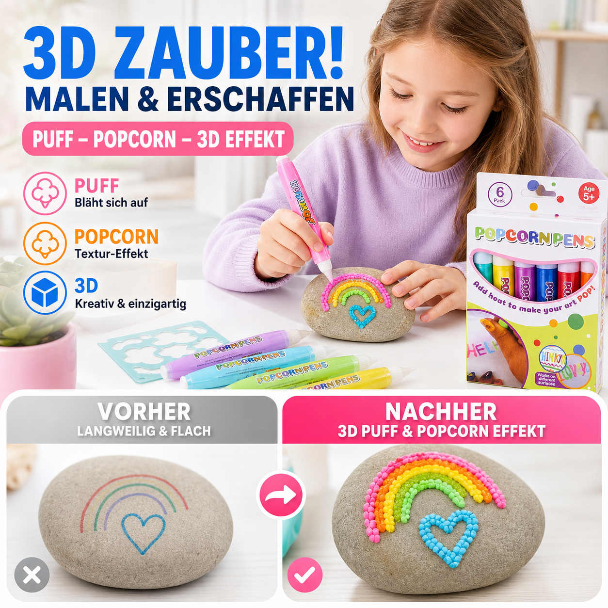 📢📢50 % Rabatt!! 🎁🎄Weihnachtsangebot 50% OFF - DIY Bubble-Popcorn-Zeichenstifte