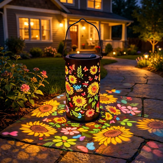 💐 Frühlingstag-Verkauf – nur €22.99!!⚡50K+ verkauft!🌻Bunte Sonnenblumen-Leuchte, solarbetriebene Gartenlaterne🌞