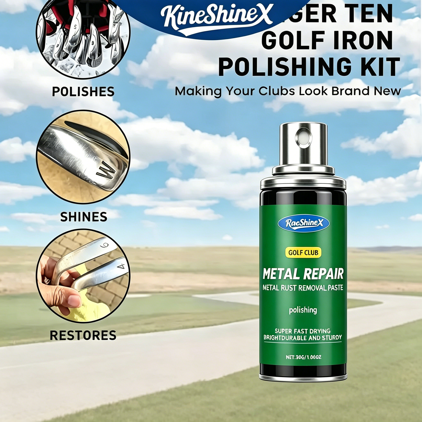 💥BIS ZU 50 % RABATT!💥Professionelle Polierpaste für Golfschläger