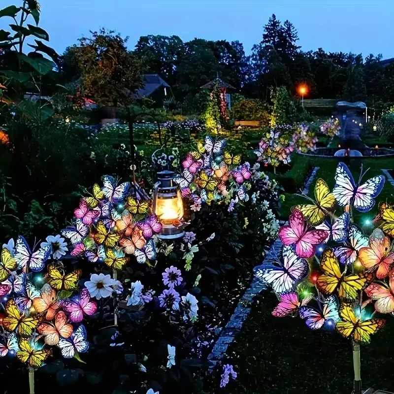 🔥 Zeitlich begrenztes Angebot | 🦋 Solarbetriebene Schmetterlingslampe für den Außenbereich 💐