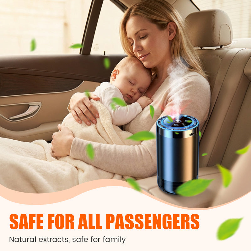 🚗✨ Auto-Duftspender mit Smart Start – Verwandelt Ihren Fahrzeuginnenraum sofort in eine Wohlfühloase! 🌿💧 5-stufige Nano-Zerstäubung, 300% intensivere Aromen – natürlich und anpassbar für jedes Auto. Elegantes Licht inklusive.