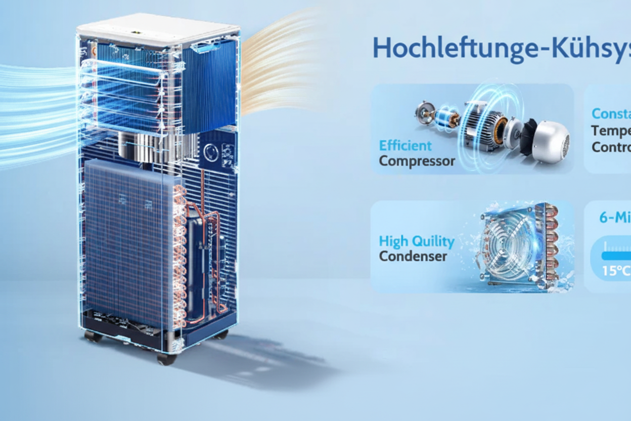 🌬️Tragbare 3-in-1-Klimaanlage mit Ventilator & Luftreiniger