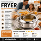 🍳🌡️ Fritierkessel mit Temperaturregelung – Edelstahl 304 Fritierkorb mit Öl-Ablaufsystem | Premium Qualität