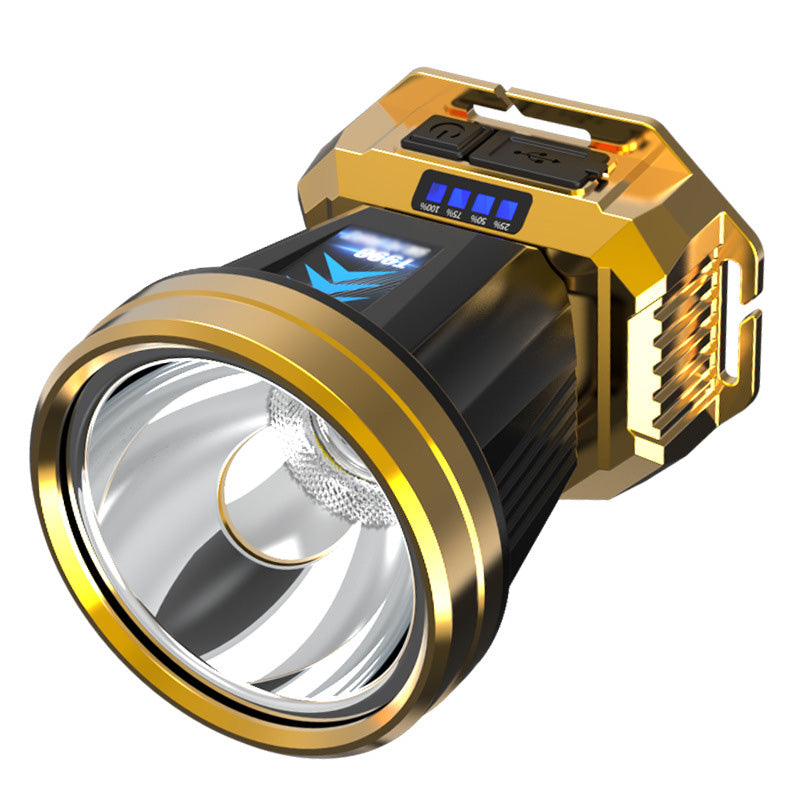 Superhelle, wiederaufladbare LED-Stirnlampe für den Außenbereich