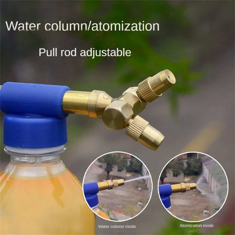 Black Friday Sale 🔥Doppelköpfige Kupferstab-Luftdruck-Hand-Push-Pull-Universalspritzpistole – zum Gießen von Blumen, Desinfizieren usw.