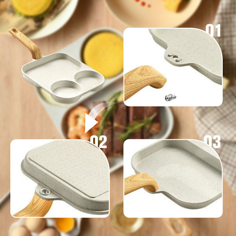 ⏳Zeitlich begrenztes Sonderangebot⏰3-in-1-Pfanne mit Antihaftbeschichtung