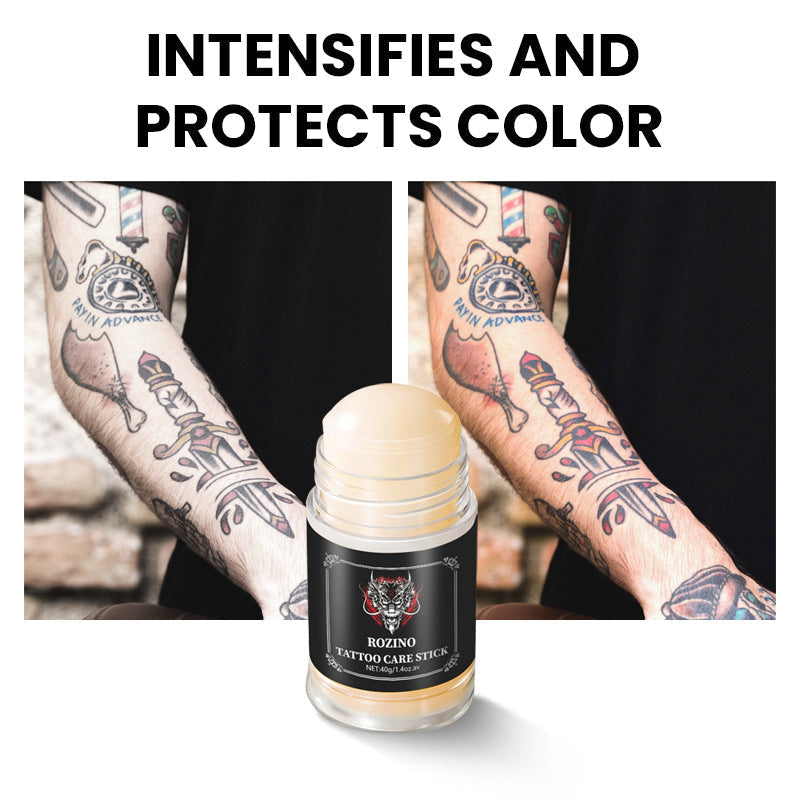 Tattoo Pflege Stick für leuchtende Farben & geschmeidige Haut – Farbfixierende Creme für neue und alte Tattoos