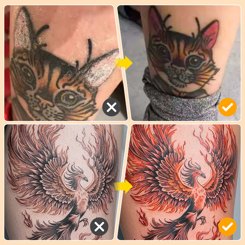 Tattoo Pflege Stick für leuchtende Farben & geschmeidige Haut – Farbfixierende Creme für neue und alte Tattoos