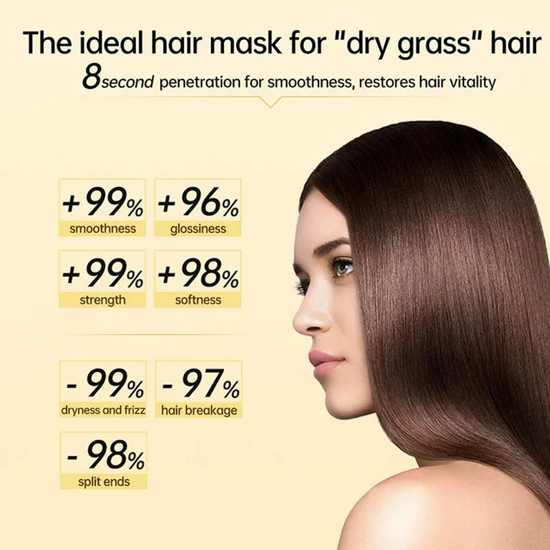 🔥8-Sekunden-Revitalisierende Haarmaske für trockenes und strapaziertes Haar