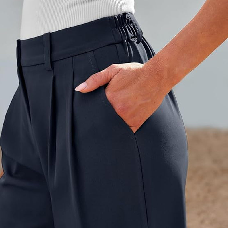 🌸 Zeitlich begrenzter Sale! 57 % Rabatt 👖 Damenhose mit hoher Taille und geradem Bein – minimalistischer Stil ✨