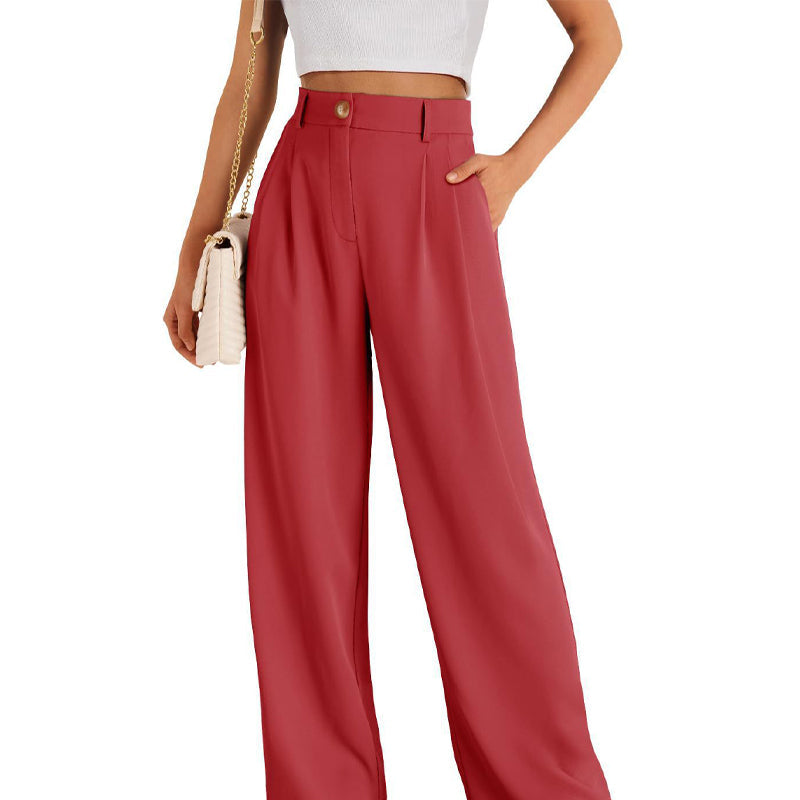 🌸 Zeitlich begrenzter Sale! 57 % Rabatt 👖 Damenhose mit hoher Taille und geradem Bein – minimalistischer Stil ✨