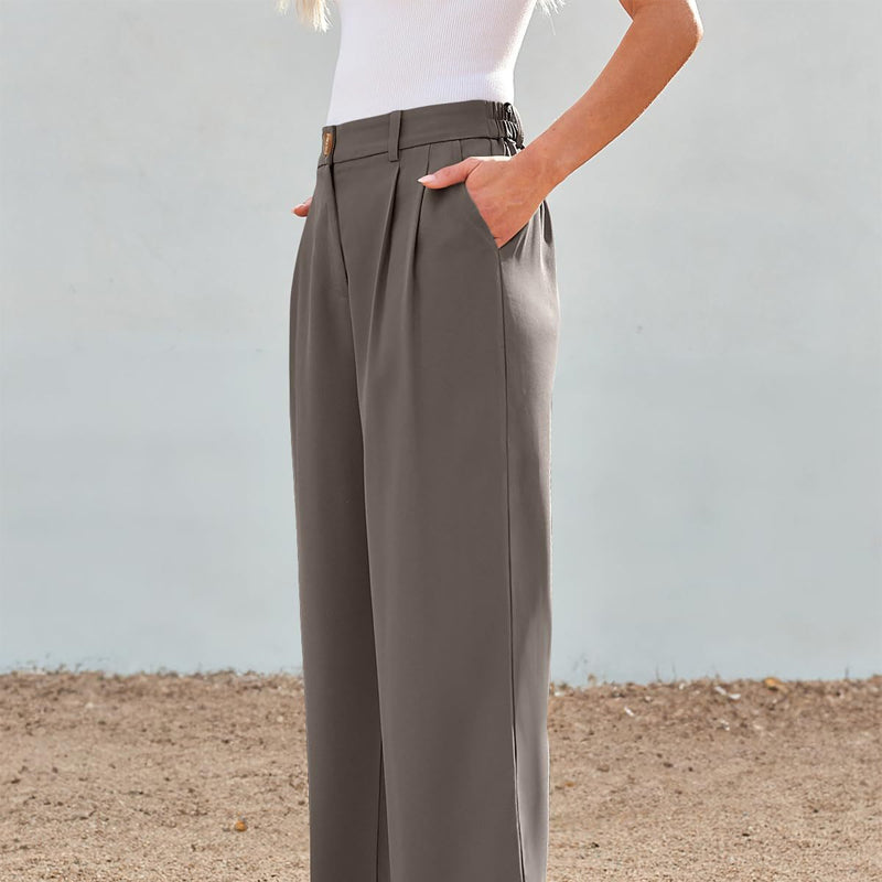 🌸 Zeitlich begrenzter Sale! 57 % Rabatt 👖 Damenhose mit hoher Taille und geradem Bein – minimalistischer Stil ✨