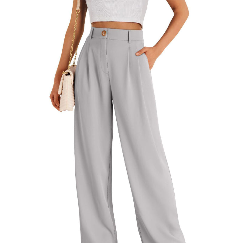 🌸 Zeitlich begrenzter Sale! 57 % Rabatt 👖 Damenhose mit hoher Taille und geradem Bein – minimalistischer Stil ✨