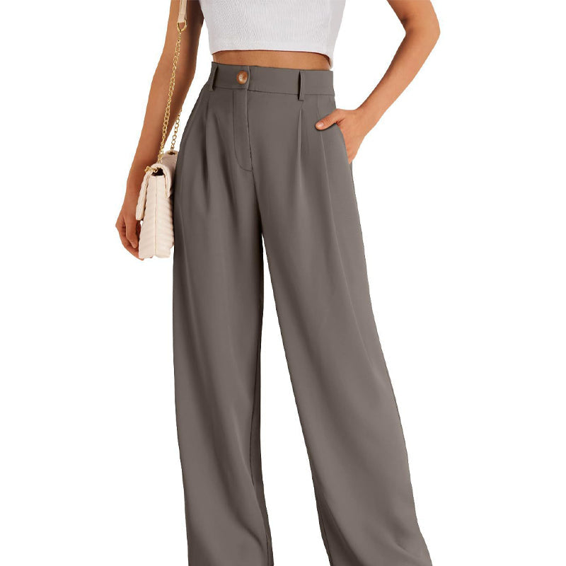 🌸 Zeitlich begrenzter Sale! 57 % Rabatt 👖 Damenhose mit hoher Taille und geradem Bein – minimalistischer Stil ✨