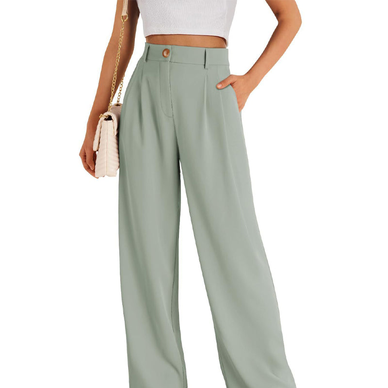 🌸 Zeitlich begrenzter Sale! 57 % Rabatt 👖 Damenhose mit hoher Taille und geradem Bein – minimalistischer Stil ✨