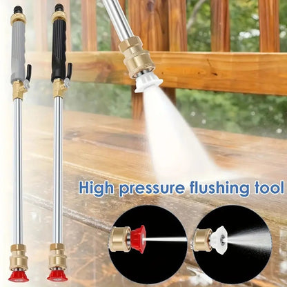 💦 LIMITIERTES ANGEBOT: 50% RABATT! 🚿 Hochdruckwasserpistole – 3 Austauschbare Düsen, Strapazierfähige Aluminiumlegierung & Leistungsstark ✨