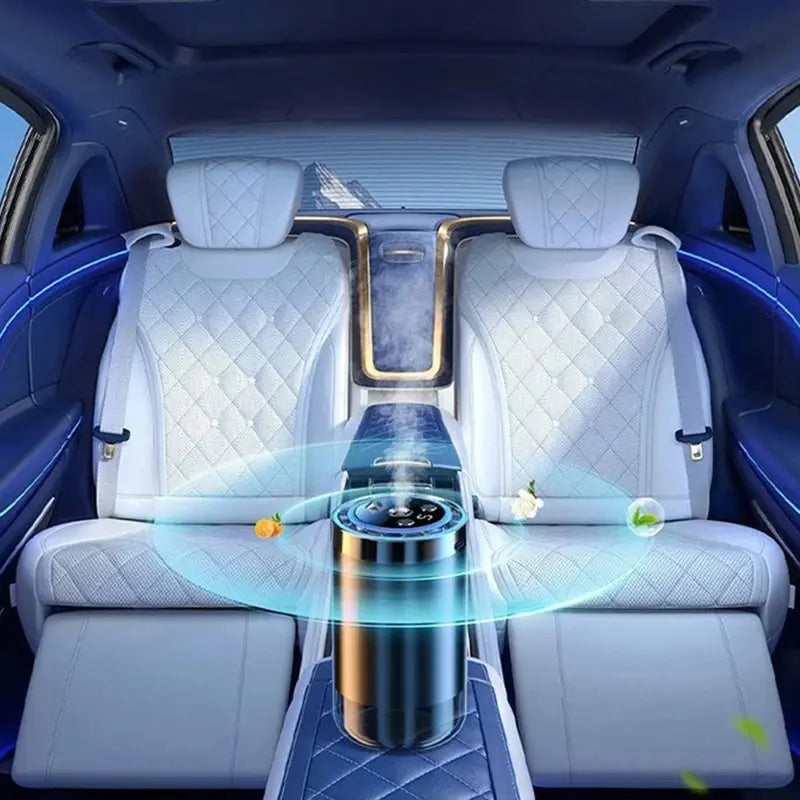 🚗✨ Auto-Duftspender mit Smart Start – Verwandelt Ihren Fahrzeuginnenraum sofort in eine Wohlfühloase! 🌿💧 5-stufige Nano-Zerstäubung, 300% intensivere Aromen – natürlich und anpassbar für jedes Auto. Elegantes Licht inklusive.