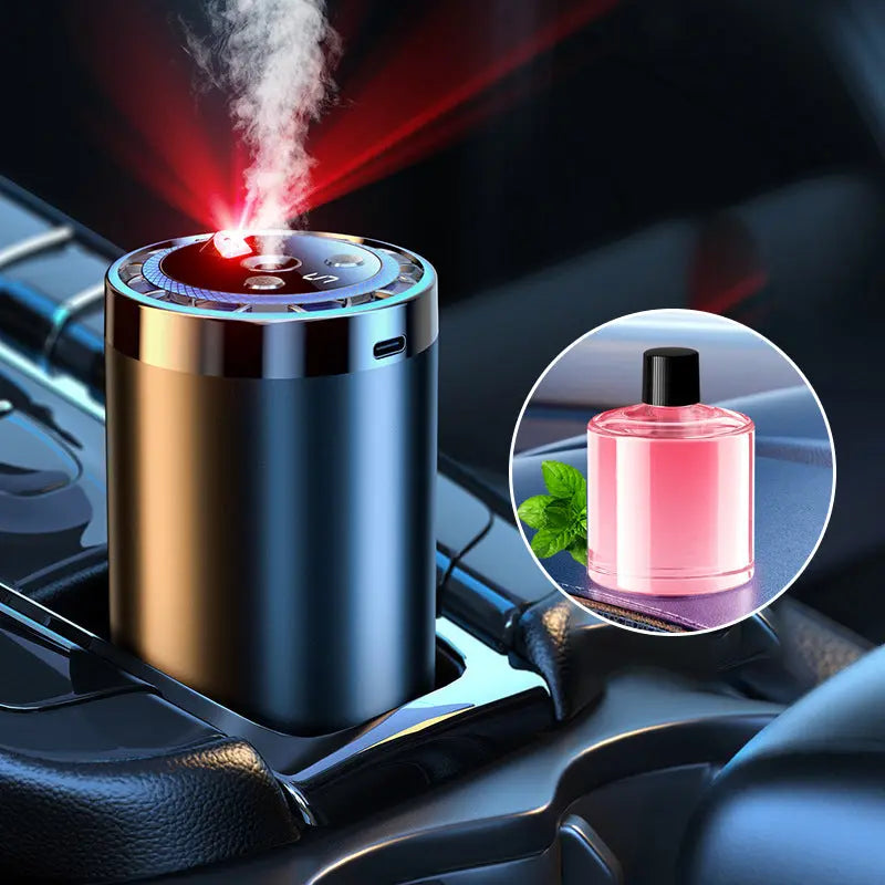 🚗✨ Auto-Duftspender mit Smart Start – Verwandelt Ihren Fahrzeuginnenraum sofort in eine Wohlfühloase! 🌿💧 5-stufige Nano-Zerstäubung, 300% intensivere Aromen – natürlich und anpassbar für jedes Auto. Elegantes Licht inklusive.