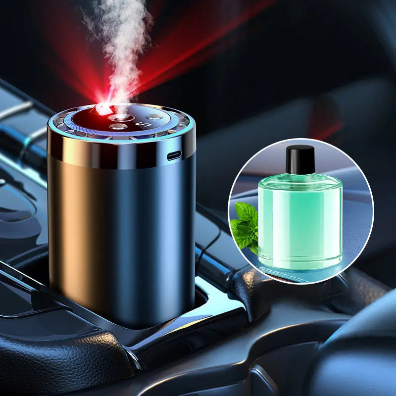 🚗✨ Auto-Duftspender mit Smart Start – Verwandelt Ihren Fahrzeuginnenraum sofort in eine Wohlfühloase! 🌿💧 5-stufige Nano-Zerstäubung, 300% intensivere Aromen – natürlich und anpassbar für jedes Auto. Elegantes Licht inklusive.