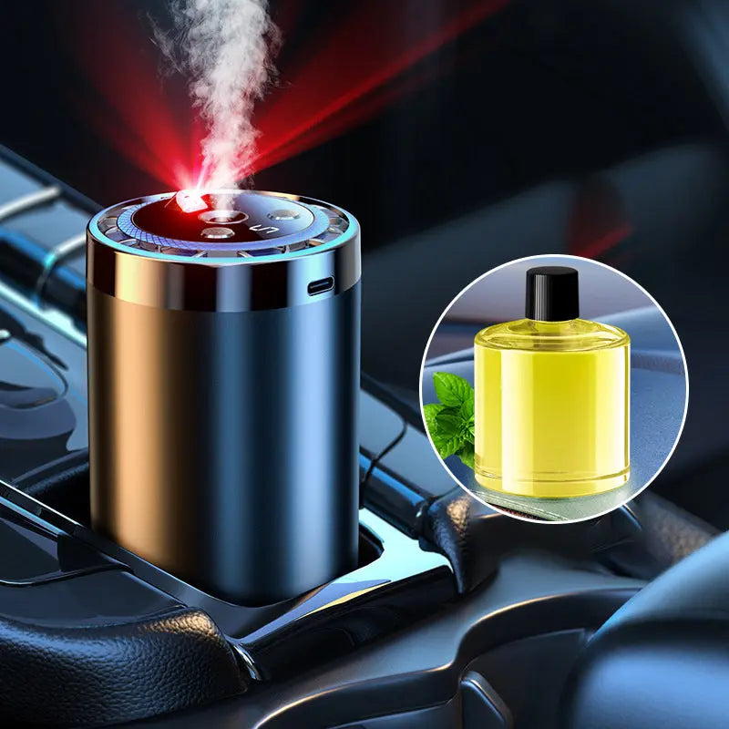 🚗✨ Auto-Duftspender mit Smart Start – Verwandelt Ihren Fahrzeuginnenraum sofort in eine Wohlfühloase! 🌿💧 5-stufige Nano-Zerstäubung, 300% intensivere Aromen – natürlich und anpassbar für jedes Auto. Elegantes Licht inklusive.