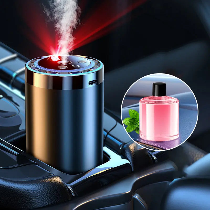 🚗✨ Auto-Duftspender mit Smart Start – Verwandelt Ihren Fahrzeuginnenraum sofort in eine Wohlfühloase! 🌿💧 5-stufige Nano-Zerstäubung, 300% intensivere Aromen – natürlich und anpassbar für jedes Auto. Elegantes Licht inklusive.
