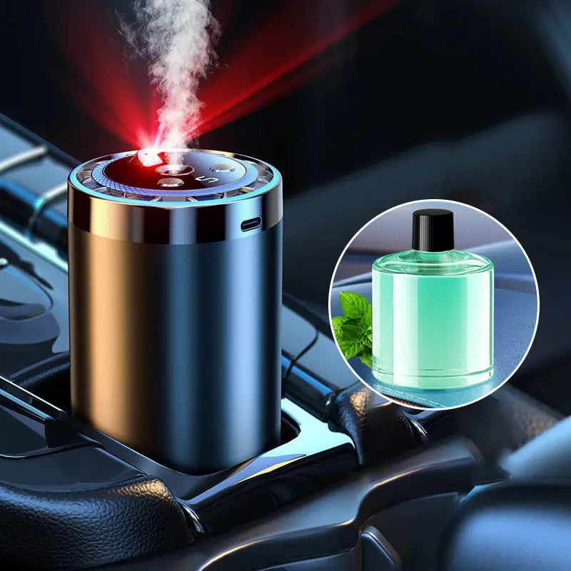 🚗✨ Auto-Duftspender mit Smart Start – Verwandelt Ihren Fahrzeuginnenraum sofort in eine Wohlfühloase! 🌿💧 5-stufige Nano-Zerstäubung, 300% intensivere Aromen – natürlich und anpassbar für jedes Auto. Elegantes Licht inklusive.