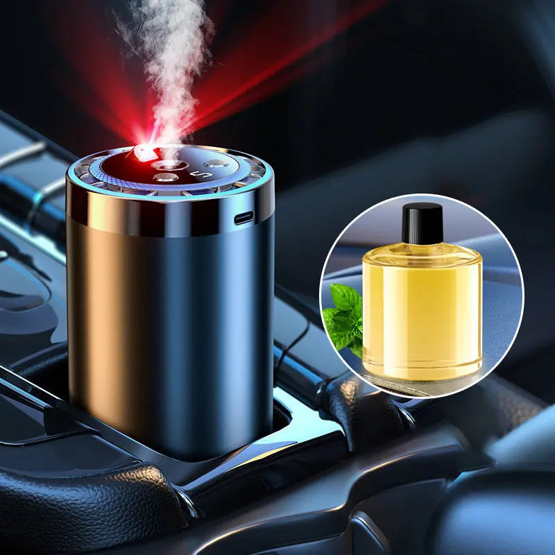 🚗✨ Auto-Duftspender mit Smart Start – Verwandelt Ihren Fahrzeuginnenraum sofort in eine Wohlfühloase! 🌿💧 5-stufige Nano-Zerstäubung, 300% intensivere Aromen – natürlich und anpassbar für jedes Auto. Elegantes Licht inklusive.