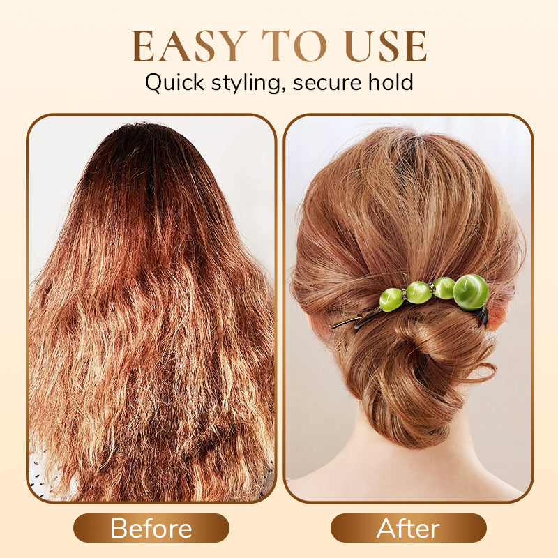 Elegante Haarklammer für Rückenfrisuren