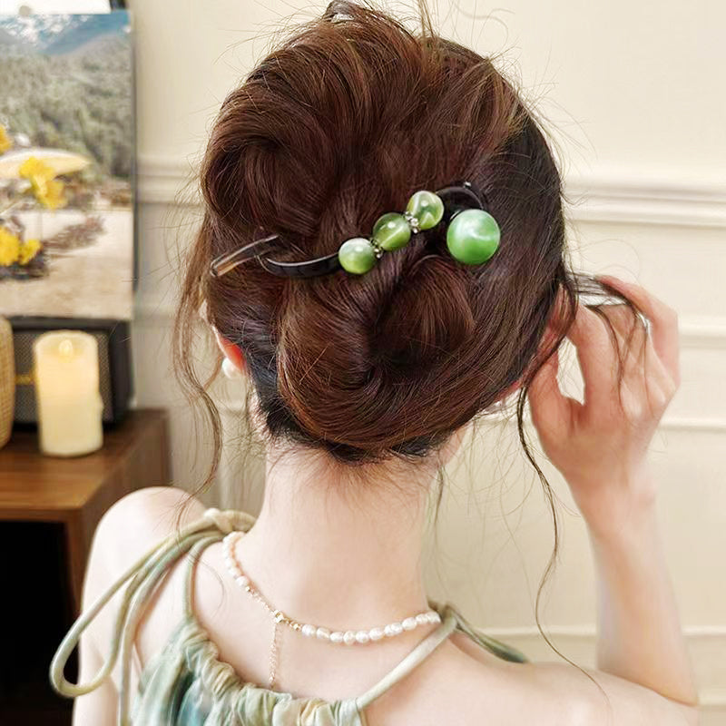 Elegante Haarklammer für Rückenfrisuren