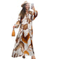 👗 60% RABATT! 🌸 Maxi-Blumenkleid für Damen mit V-Ausschnitt – Fließender Stoff, Romantisches Design & Perfekt für Den Sommer ☀️