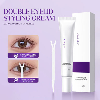Langanhaltende und unsichtbare Styling-Creme für doppelte Lidfalte