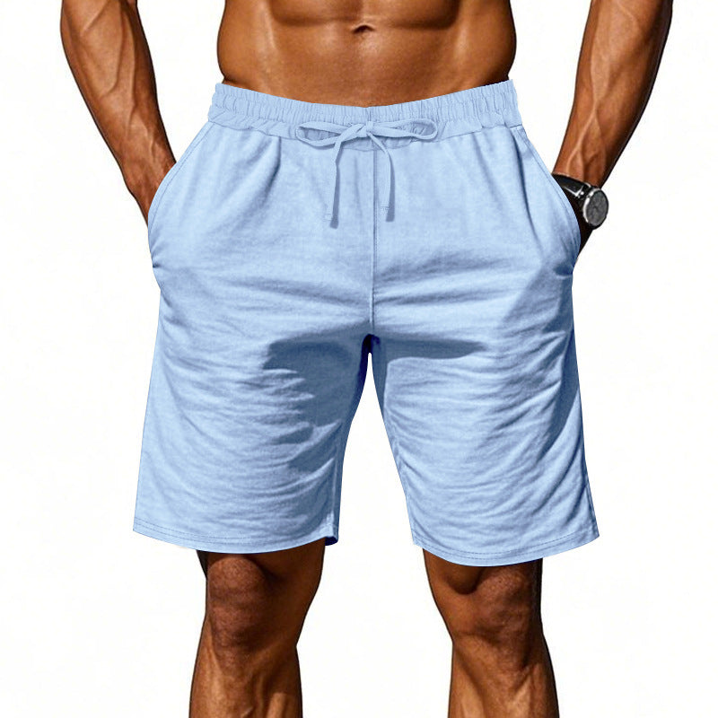 ✨Herren lässiges zweiteiliges Leinen-Set: Oberteil und Shorts💫