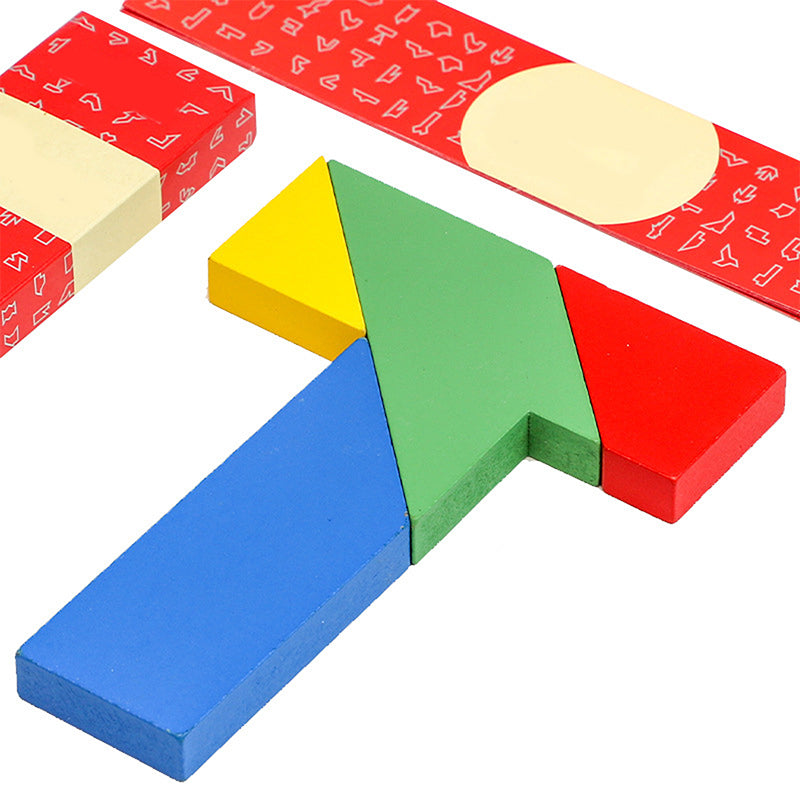 💥Sichern Sie sich 60 % Rabatt! Holz-Puzzle-Spielzeug in T-Form für pädagogische Zwecke