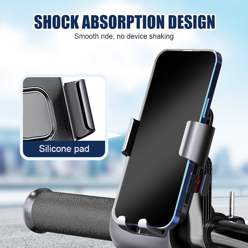 Erschütterungssicherer Handyhalter für Motorrad und Fahrrad