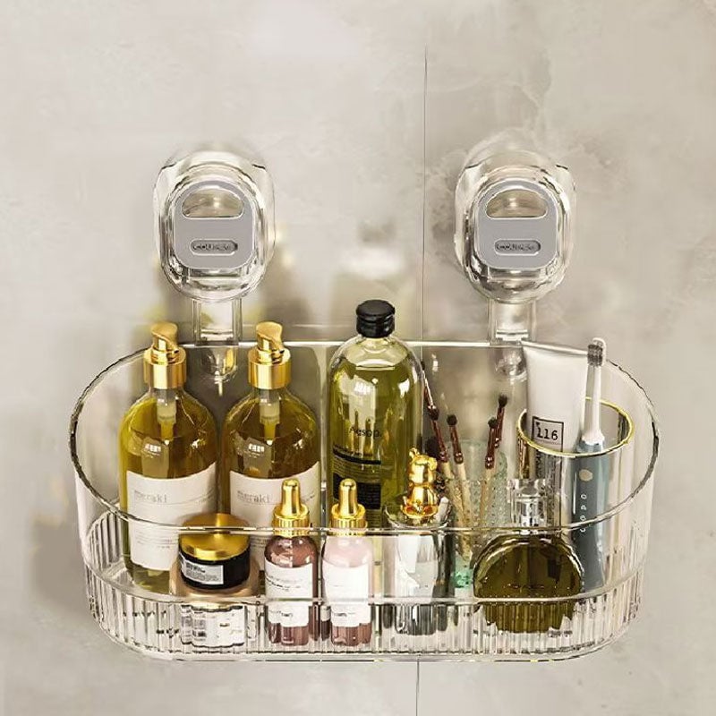 🎅Weihnachtsvorverkauf🎁No-Drill Badezimmer Saug-Aufbewahrungsbox - große Kapazität & starke Tragfähigkeit