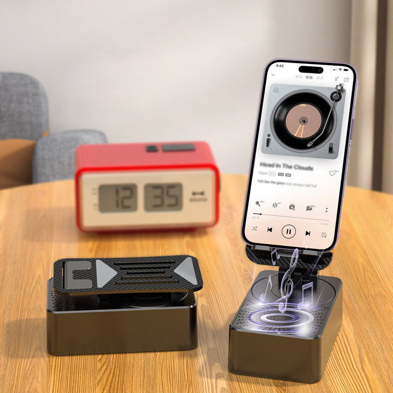 Geschenkauswahl – 3 in 1 – Kabelloser Bluetooth-Lautsprecher, Ladestation, Handyhalterung