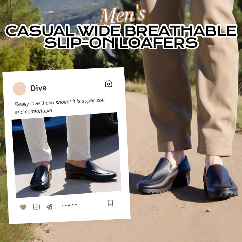 Lässige weite atmungsaktive Herren-Slipper