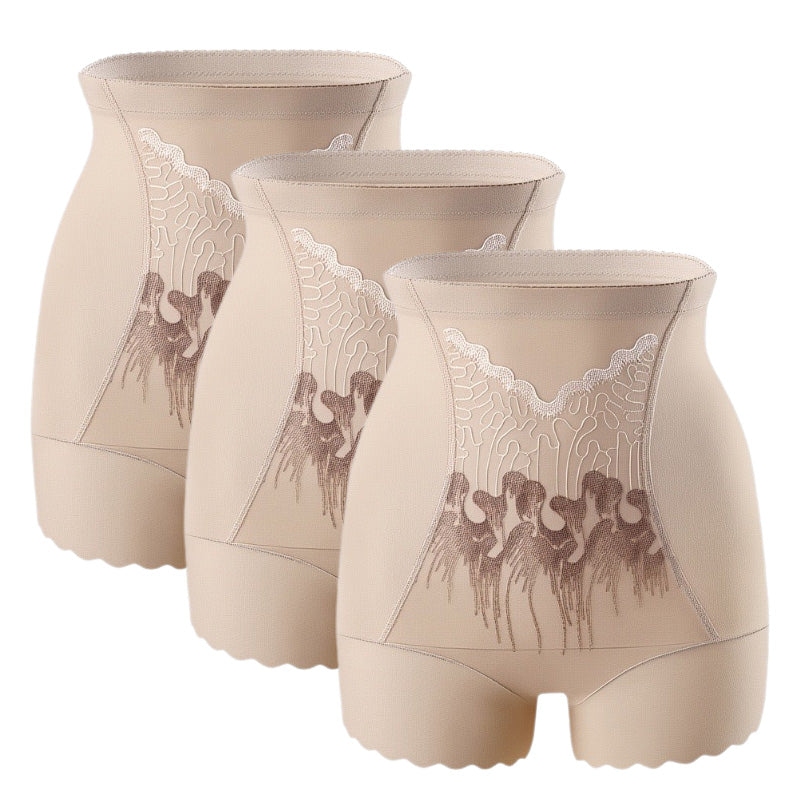 Bauchweg-Shorts mit hoher Taille für Damen