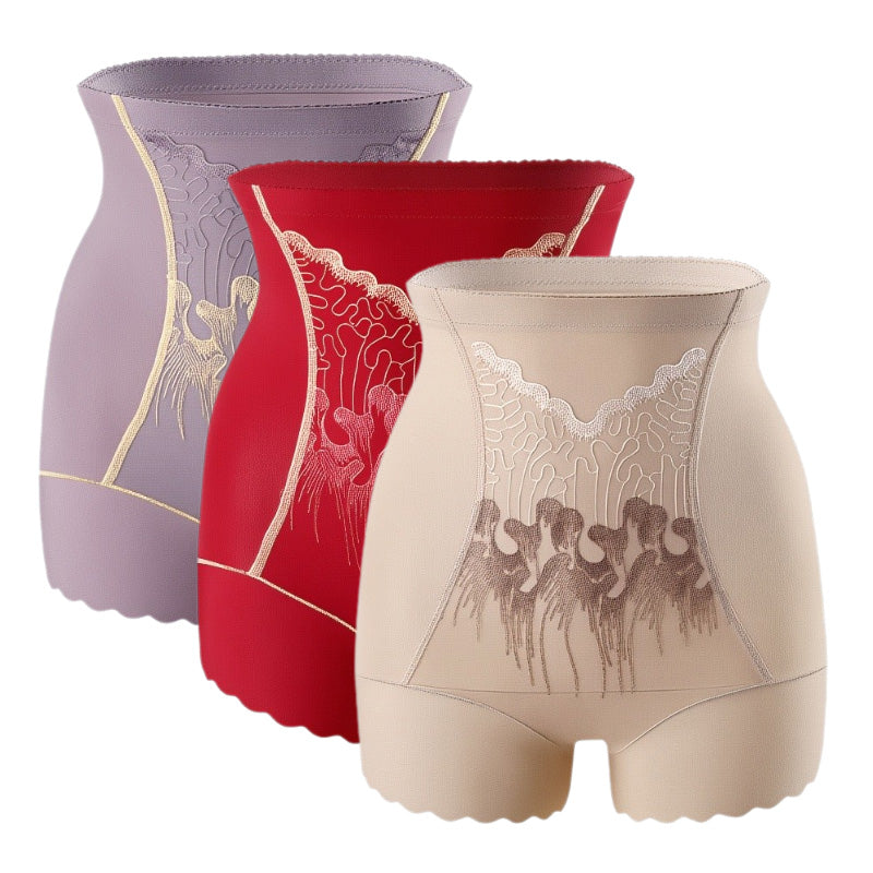 Bauchweg-Shorts mit hoher Taille für Damen