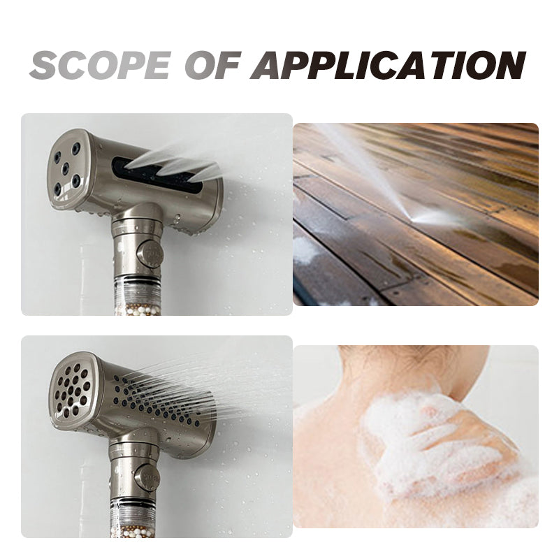Hochdruck-Duschkopf mit Filter und Wasserreinigungsfunktion